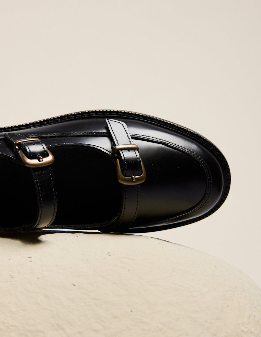 Derbies Toven - Cuir box noir