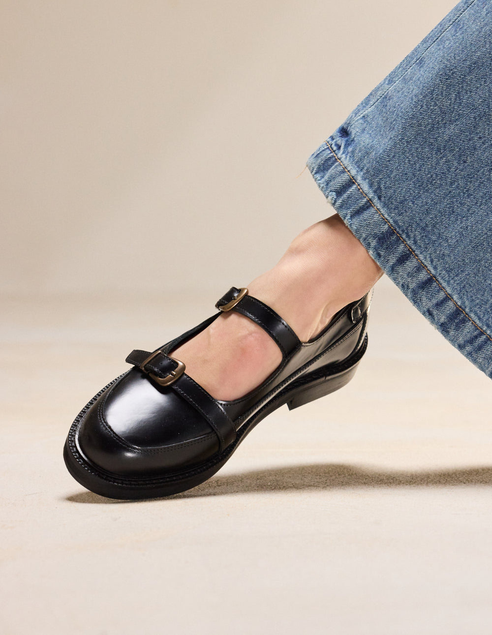 Derbies Toven - Cuir box noir