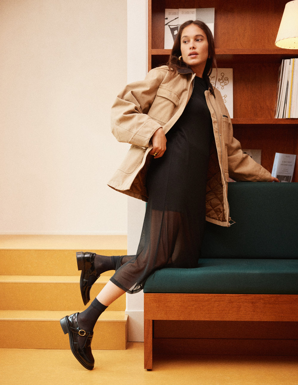Derbies Tyria - Cuir verni noir